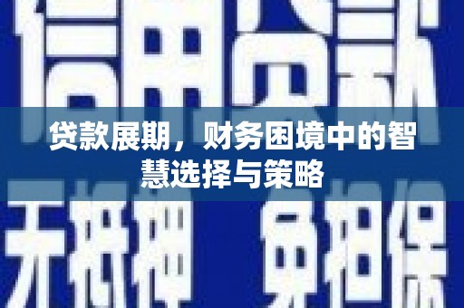 刚察贷款展期，财务困境中的智慧选择与策略