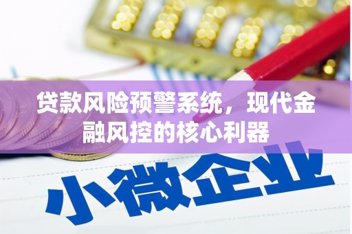 刚察贷款风险预警系统，现代金融风控的核心利器