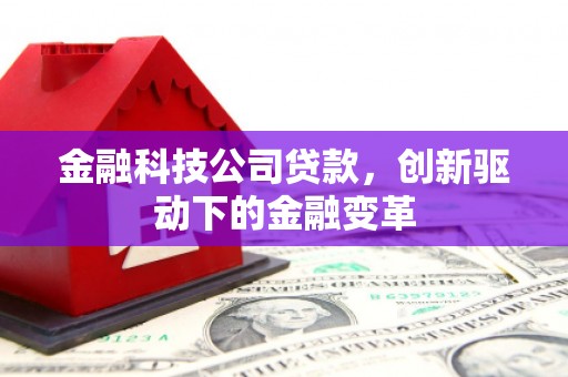 刚察金融科技公司贷款，创新驱动下的金融变革
