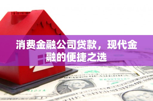 刚察消费金融公司贷款，现代金融的便捷之选