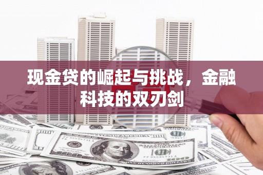 刚察现金贷的崛起与挑战，金融科技的双刃剑