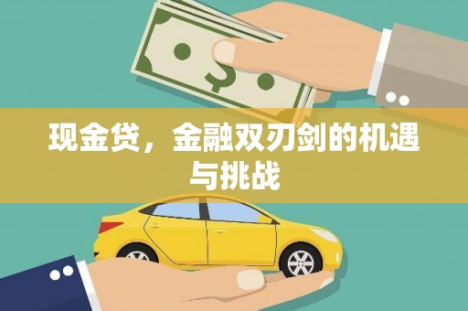 刚察现金贷，金融双刃剑的机遇与挑战