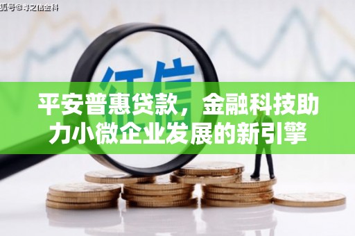 刚察平安普惠贷款，金融科技助力小微企业发展的新引擎