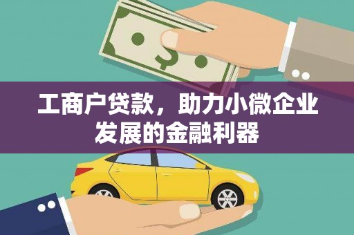 刚察工商户贷款，助力小微企业发展的金融利器
