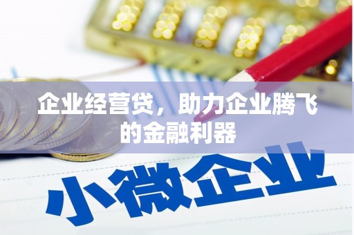 刚察企业经营贷，助力企业腾飞的金融利器