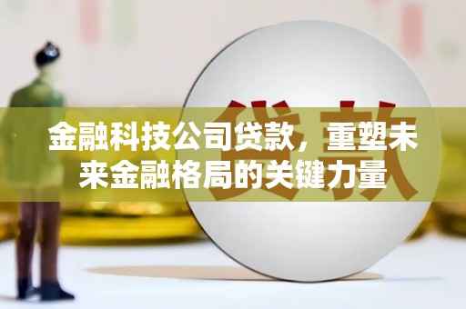 刚察金融科技公司贷款，重塑未来金融格局的关键力量