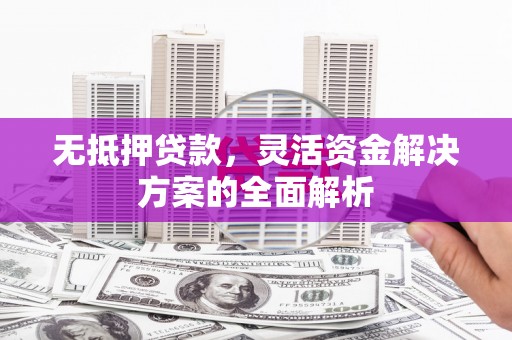 刚察无抵押贷款，灵活资金解决方案的全面解析