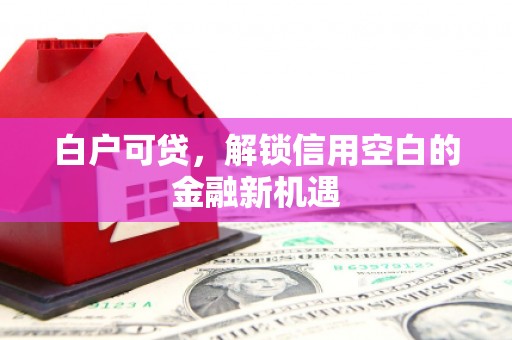 刚察白户可贷，解锁信用空白的金融新机遇