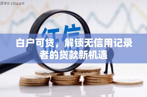 刚察白户可贷，解锁无信用记录者的贷款新机遇