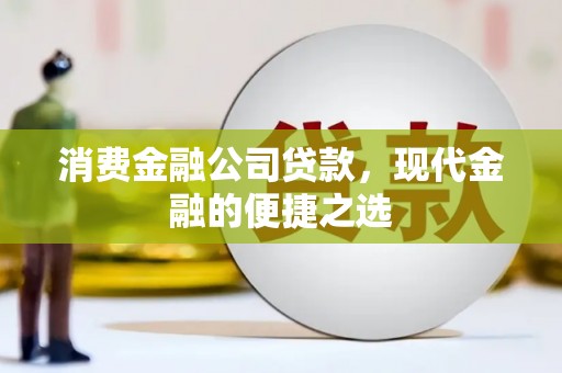 刚察消费金融公司贷款，现代金融的便捷之选