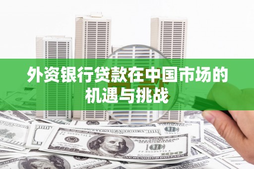 刚察外资银行贷款在中国市场的机遇与挑战
