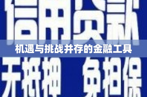 刚察机遇与挑战并存的金融工具