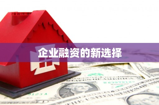 刚察企业融资的新选择