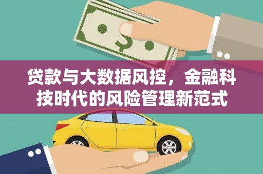 刚察贷款与大数据风控，金融科技时代的风险管理新范式