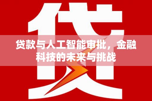 刚察贷款与人工智能审批，金融科技的未来与挑战
