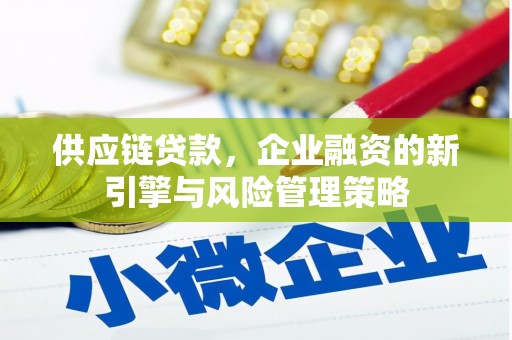 刚察供应链贷款，企业融资的新引擎与风险管理策略
