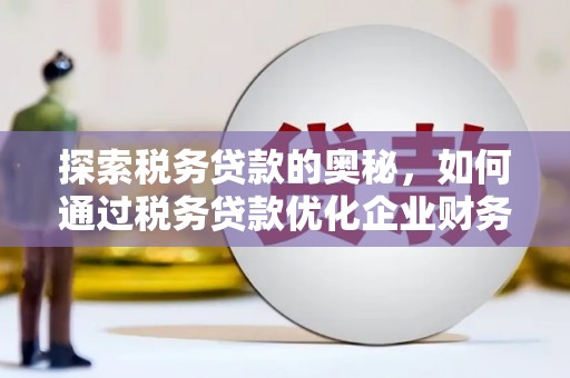 刚察探索税务贷款的奥秘，如何通过税务贷款优化企业财务