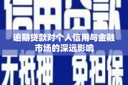 刚察逾期贷款对个人信用与金融市场的深远影响