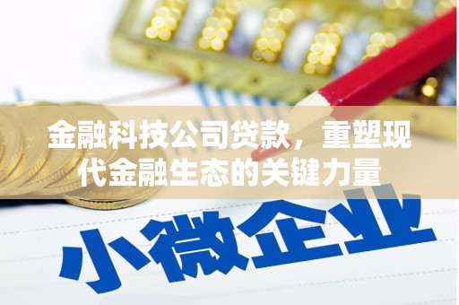 刚察金融科技公司贷款，重塑现代金融生态的关键力量