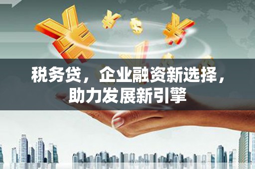 刚察税务贷，企业融资新选择，助力发展新引擎