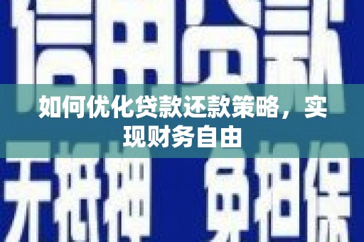 刚察如何优化贷款还款策略，实现财务自由