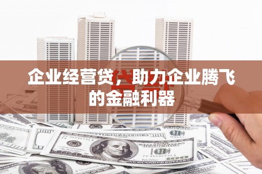 刚察企业经营贷，助力企业腾飞的金融利器