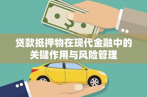 刚察贷款抵押物在现代金融中的关键作用与风险管理