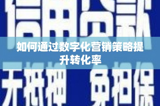 刚察如何通过数字化营销策略提升转化率