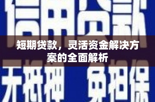 刚察短期贷款，灵活资金解决方案的全面解析