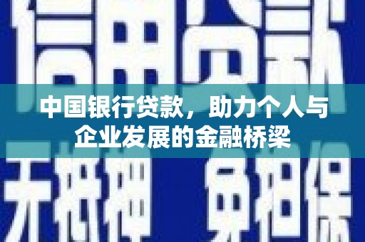 刚察中国银行贷款，助力个人与企业发展的金融桥梁