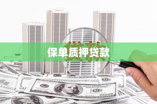 刚察保单质押贷款