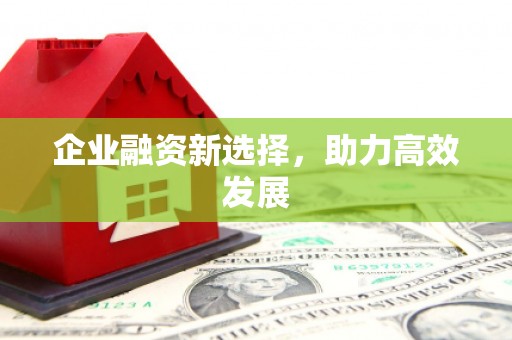 刚察企业融资新选择，助力高效发展