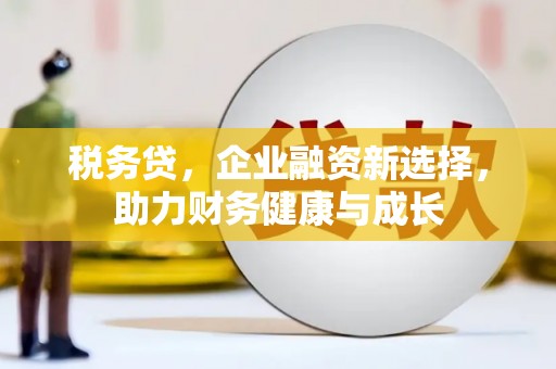 刚察税务贷，企业融资新选择，助力财务健康与成长
