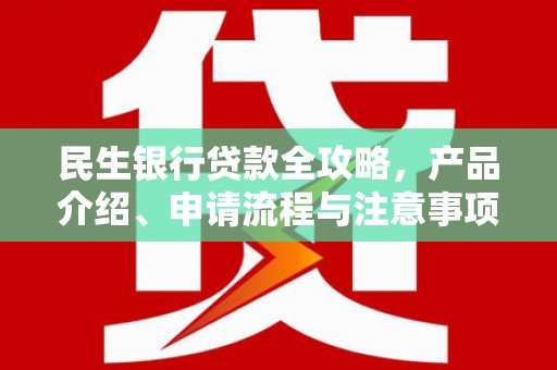 刚察民生银行贷款全攻略，产品介绍、申请流程与注意事项